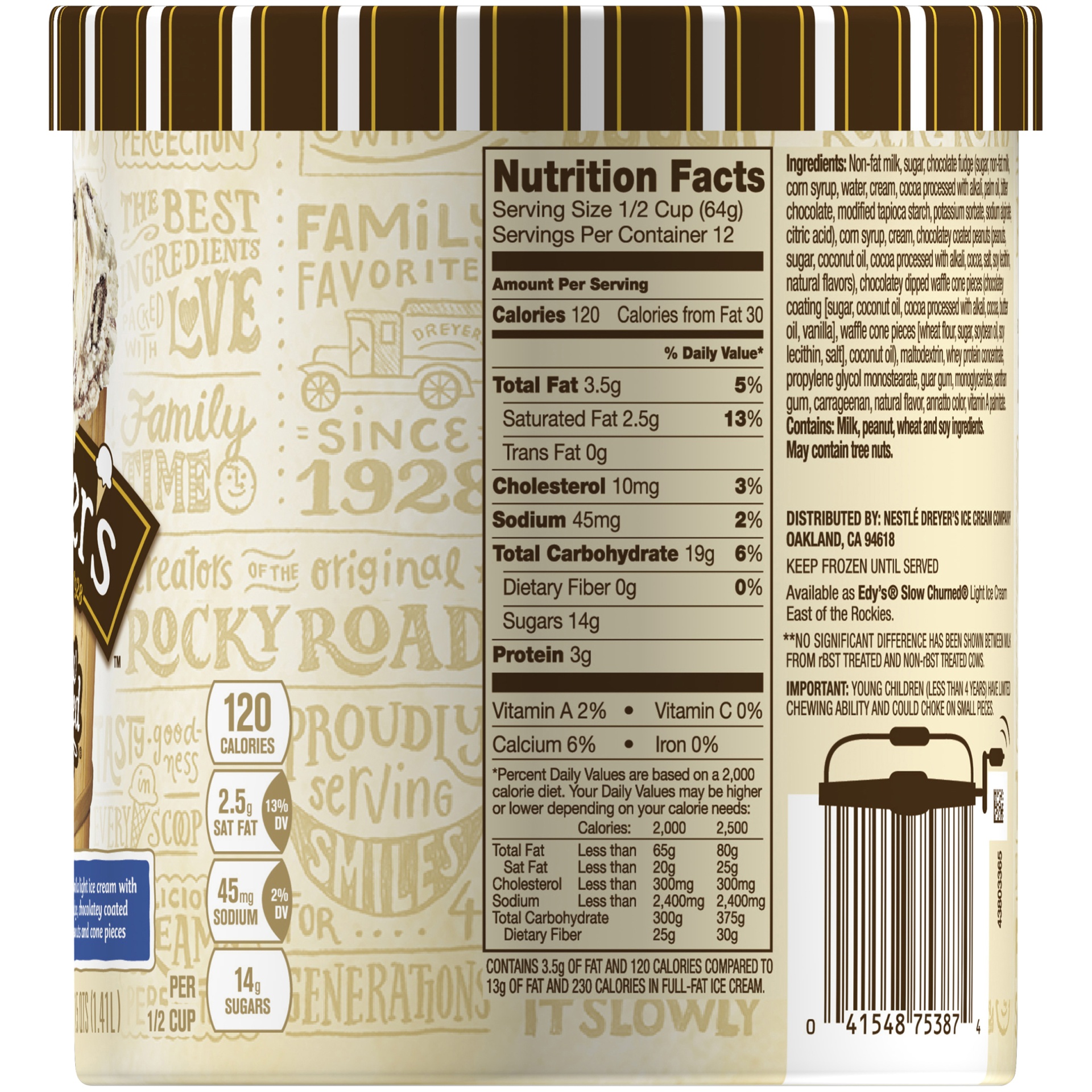 Edy's Slow Churned Nestle Drumstick Ice Cream 1.5 qt Shipt