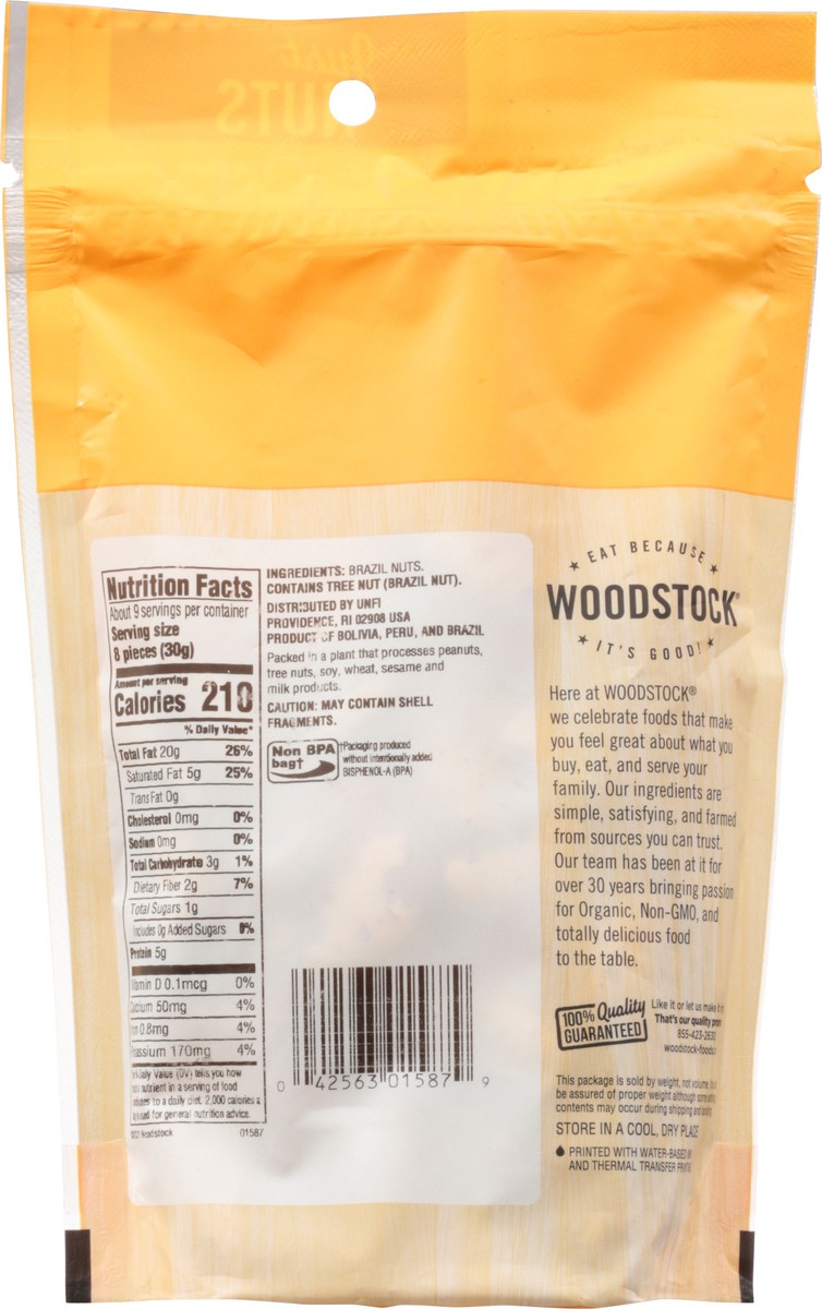 slide 11 of 13, Woodstock Brazil Nuts 9 oz, 9 oz