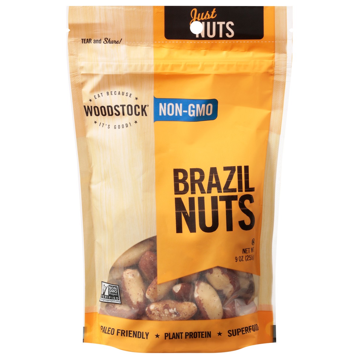 slide 9 of 13, Woodstock Brazil Nuts 9 oz, 9 oz