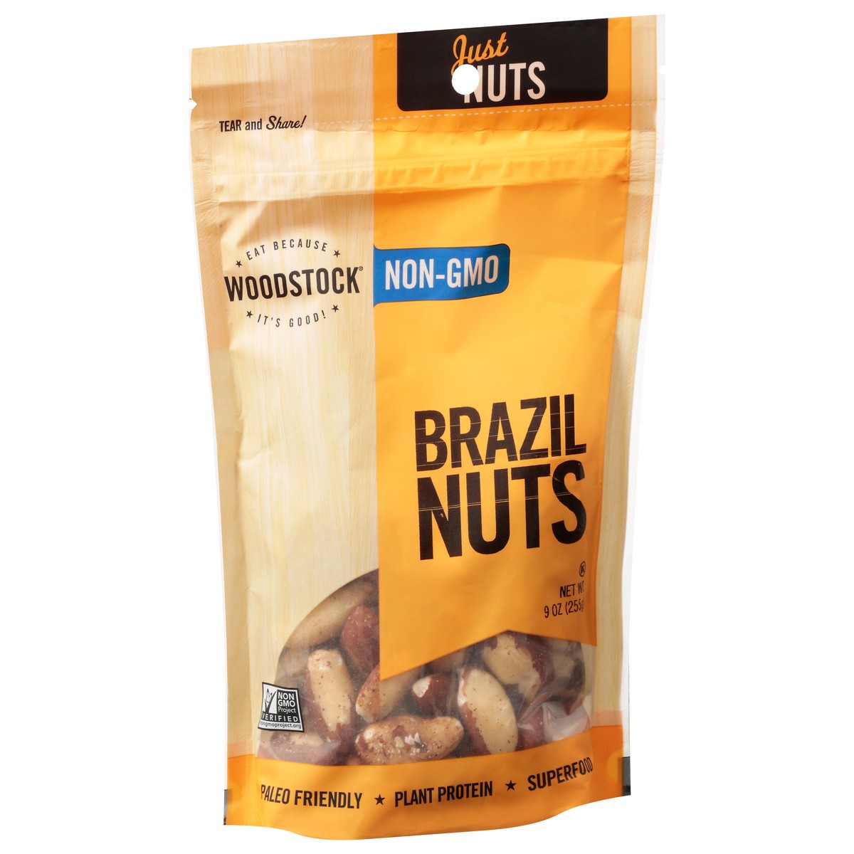 slide 6 of 13, Woodstock Brazil Nuts 9 oz, 9 oz