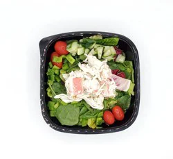 Garden Salad With Seafood Salad