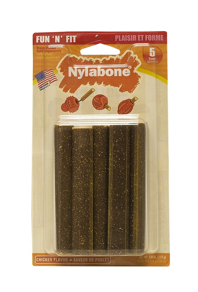 slide 1 of 1, Nylabone Fun N Fit Treats Refill Chicken Flavor, 5 ct