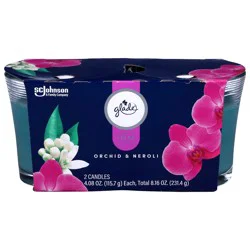 Glade Fresh Orchid & Neroli Candles 2 - 4.08 oz Each