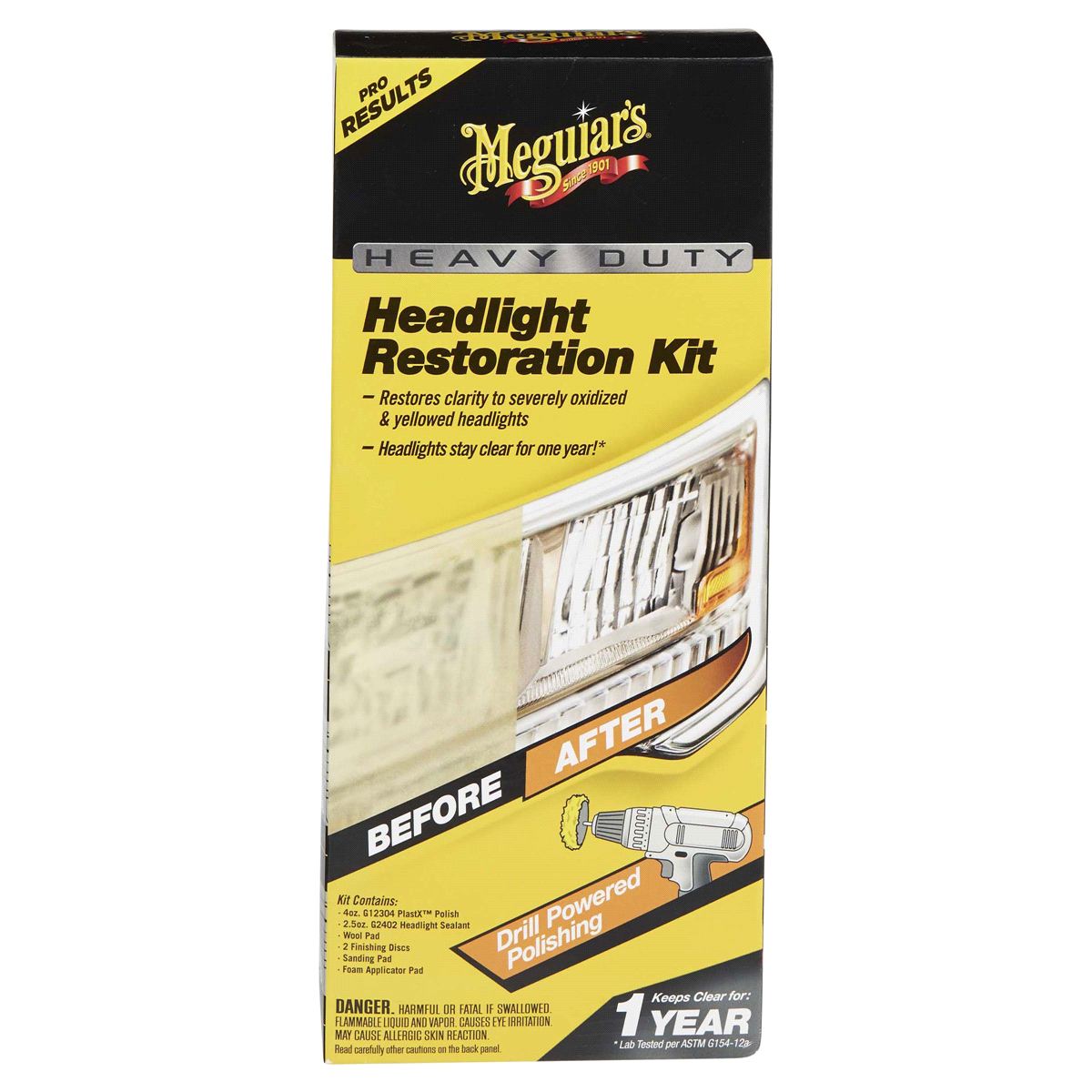 slide 1 of 5, Meguiar's Hd Headlight Restoration Kit G2980, 1 kit