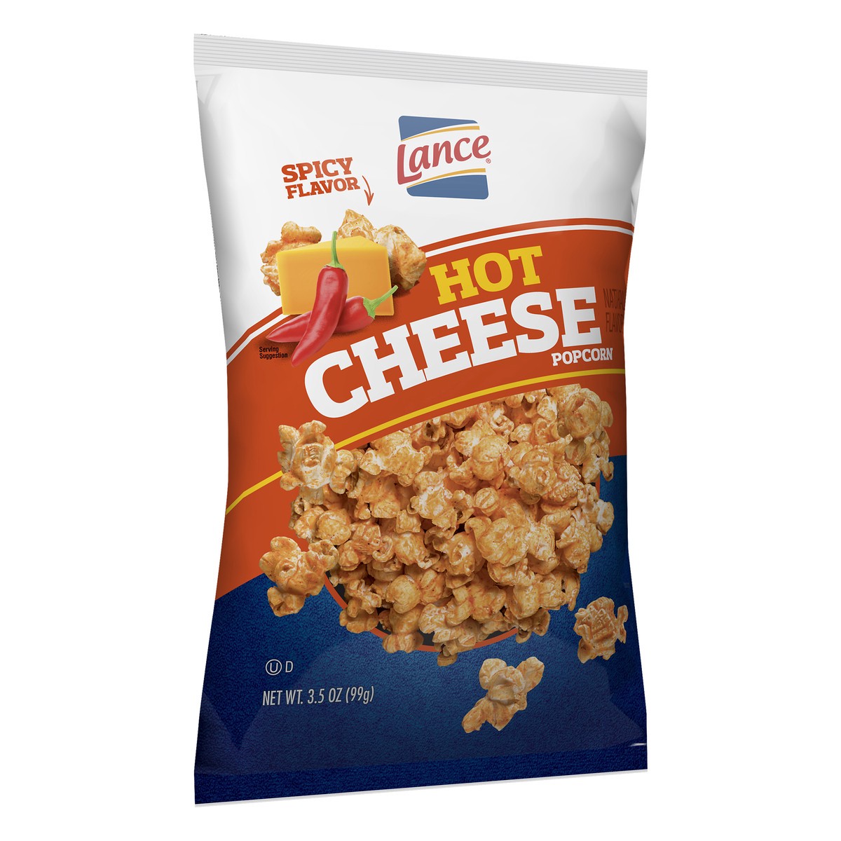 slide 2 of 7, Lance Hot Cheese Popcorn, 3.5 oz