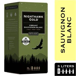 Bota Box Nighthawk Vibrant Sauvignon Blanc White Wine 3L