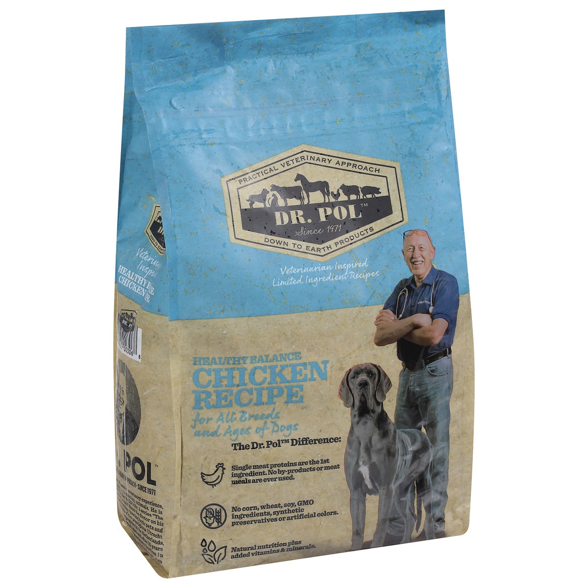 slide 7 of 9, Dr. Pol Healthy Balance Chicken Recipe Dog Food 4 lb, 4 lb