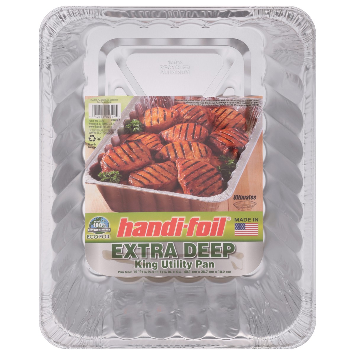 slide 1 of 9, Handi-foil Extra Deep King Utility Pan 1 ea, 1 ct