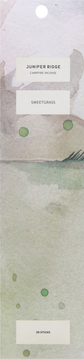 slide 9 of 9, Juniper Ridge Sweetgrass Incense, 20 ct