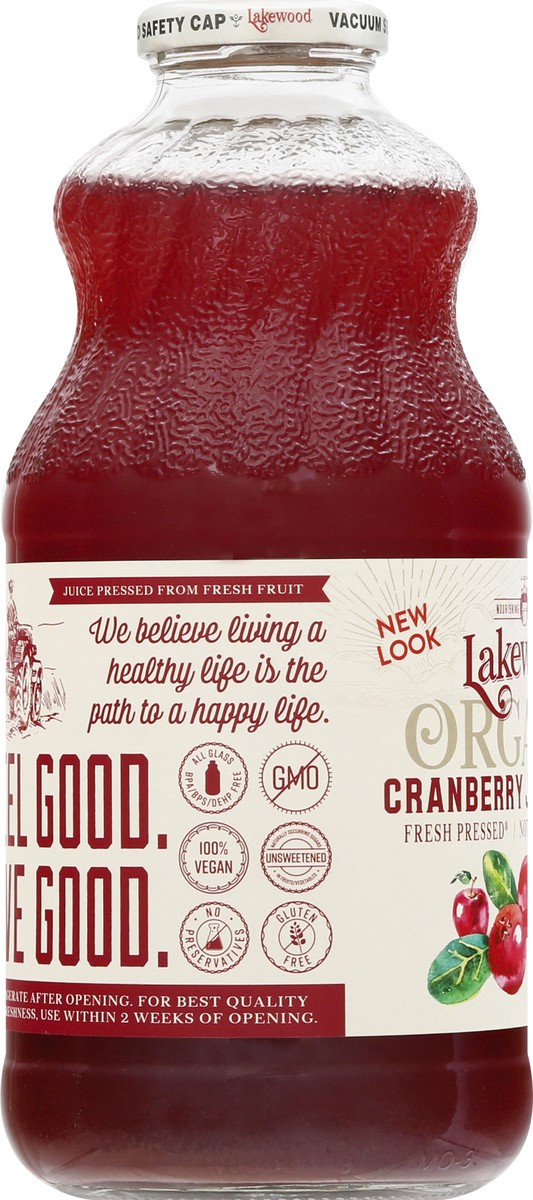 slide 7 of 9, Lakewood Cranberry Organic Juice 100%, 32 fl oz