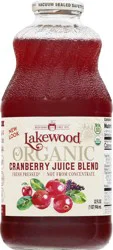 Lakewood Cranberry Organic Juice 100% - 32 fl oz
