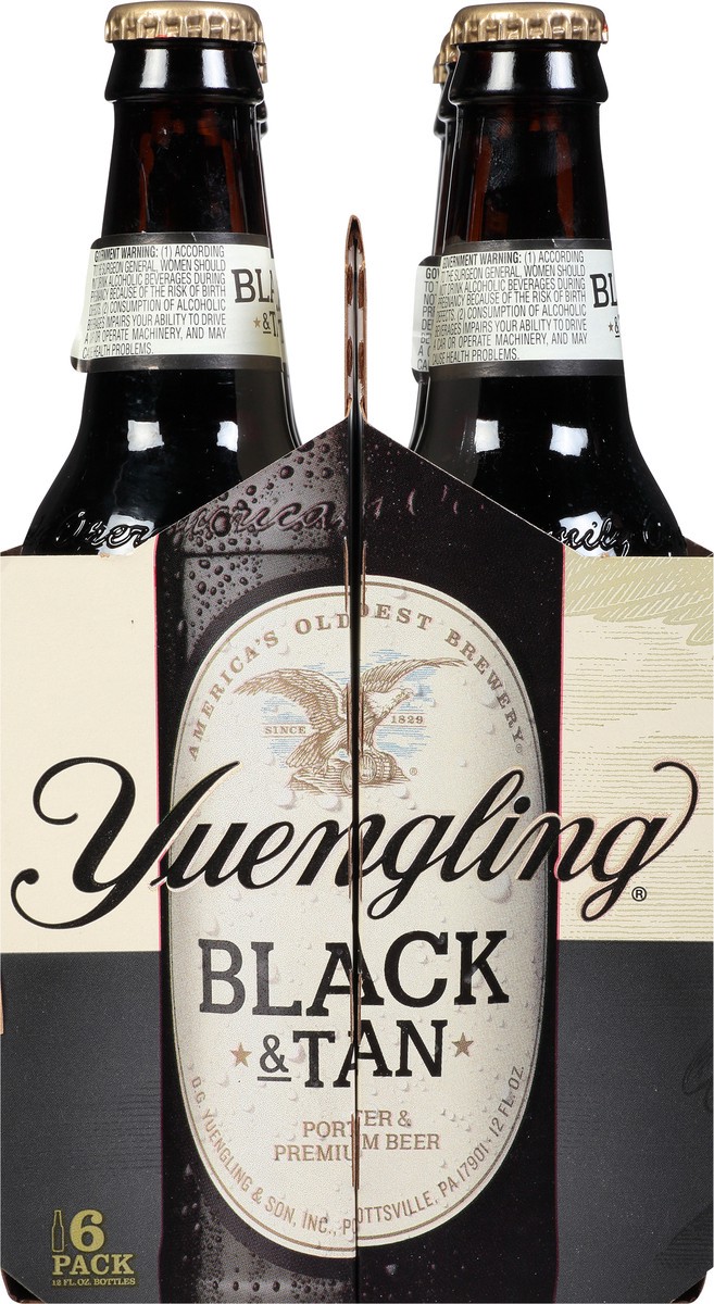 slide 5 of 12, Yuengling Black & Tan Beer 6 - 12 fl oz Bottles, 6 ct; 12 fl oz