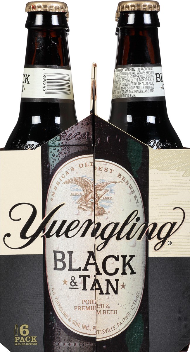 slide 10 of 12, Yuengling Black & Tan Beer 6 - 12 fl oz Bottles, 6 ct; 12 fl oz