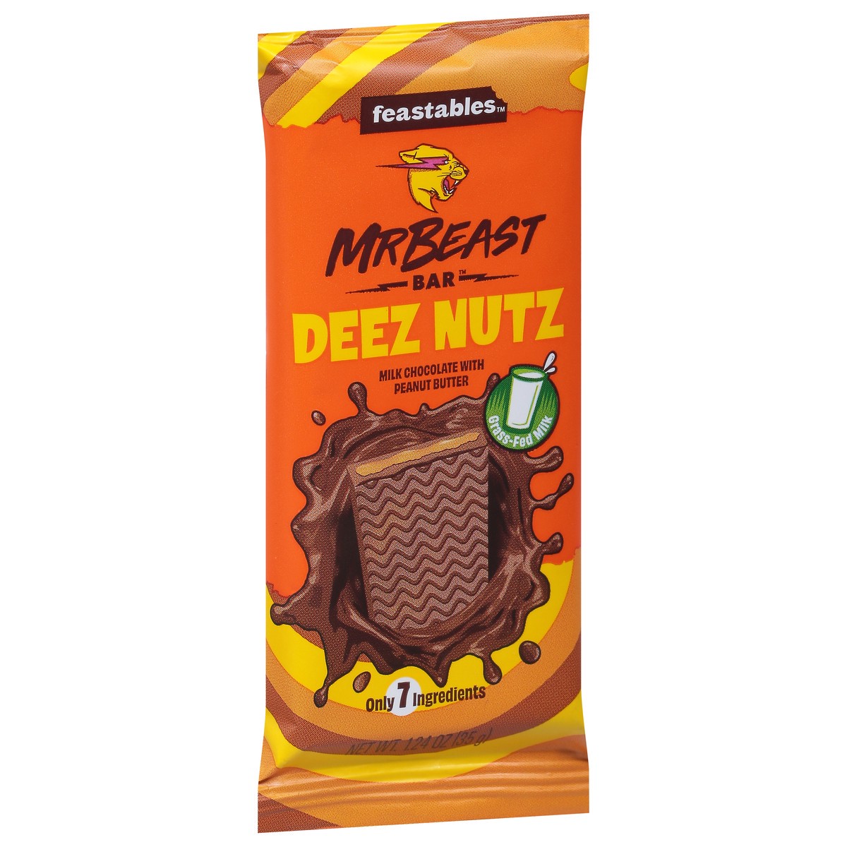 slide 8 of 9, Feastables Peanut Butter Milk Chocolate 1.24 oz, 1 ct