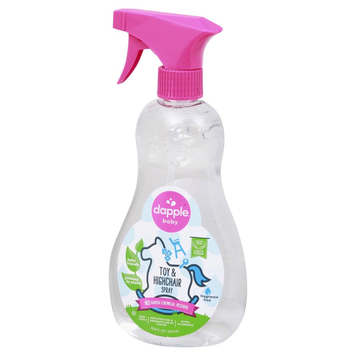 slide 3 of 9, Dapple Baby Toy & High Chair Cleaner Fragrance Free, 16.9 fl oz