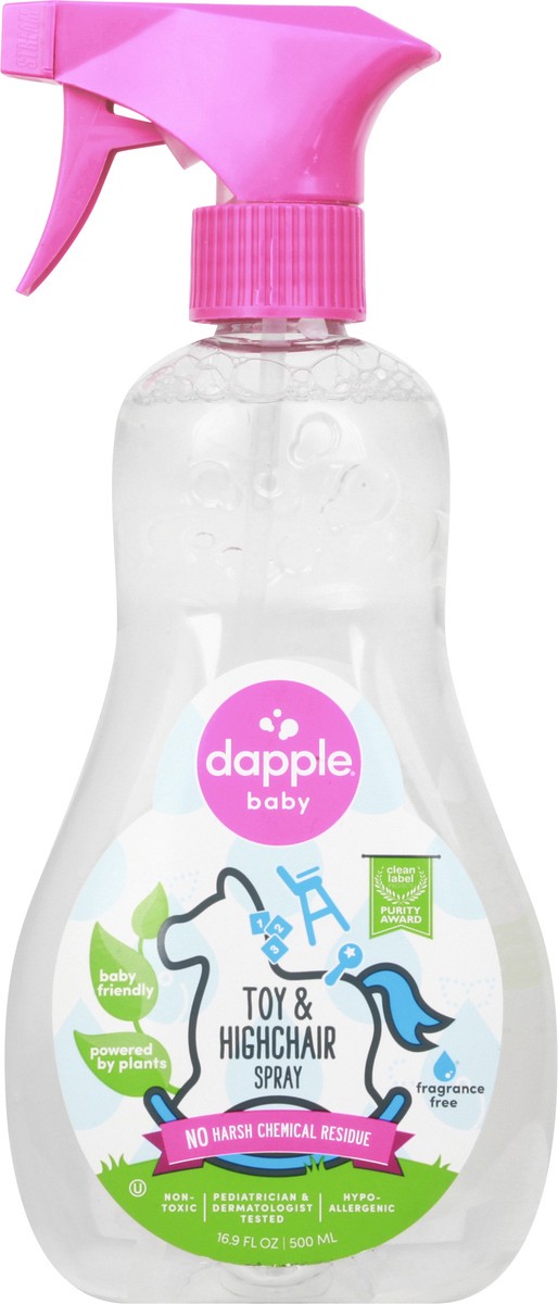 slide 6 of 9, Dapple Baby Toy & High Chair Cleaner Fragrance Free, 16.9 fl oz