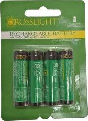 Crosslight Solar Rechargable Aa Battery - 4 Pack