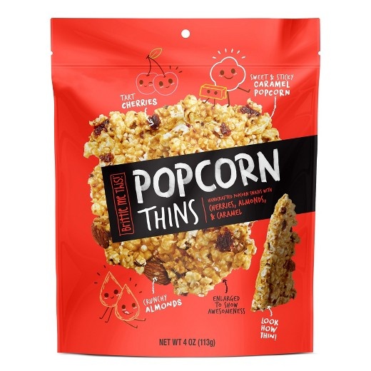 slide 1 of 1, Brittle Me This! Brittle Me This Cranbrry Almond Popcorn Thins Cherry, 4 oz