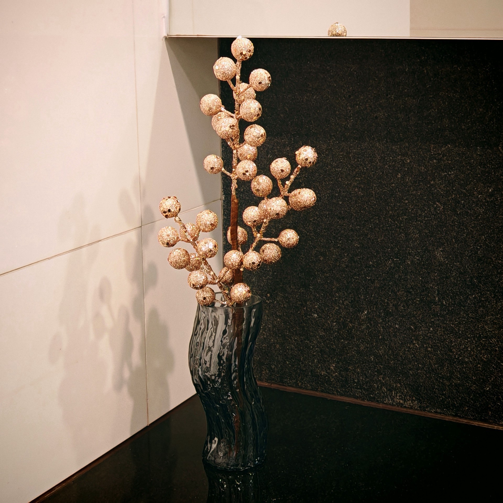 slide 4 of 4, 13.5" Glitter Berry Pick By Ashland, 13.5 in