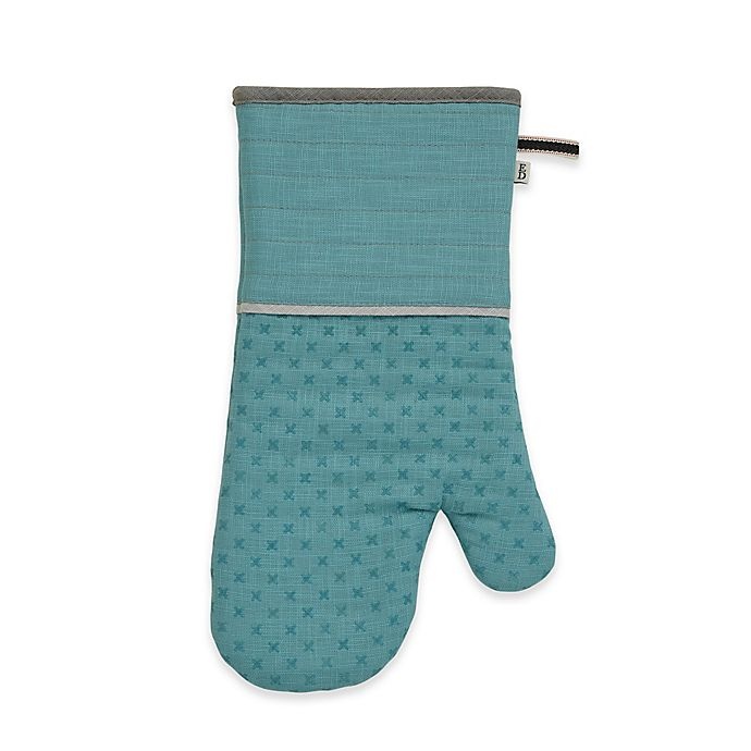 slide 1 of 1, ED Ellen DeGeneres Solid Aqua Oven Mitt, 1 ct