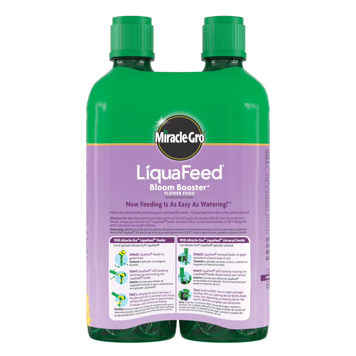 slide 5 of 17, Miracle-Gro LiquaFeed Bloom Booster Flower Food, 2 ct