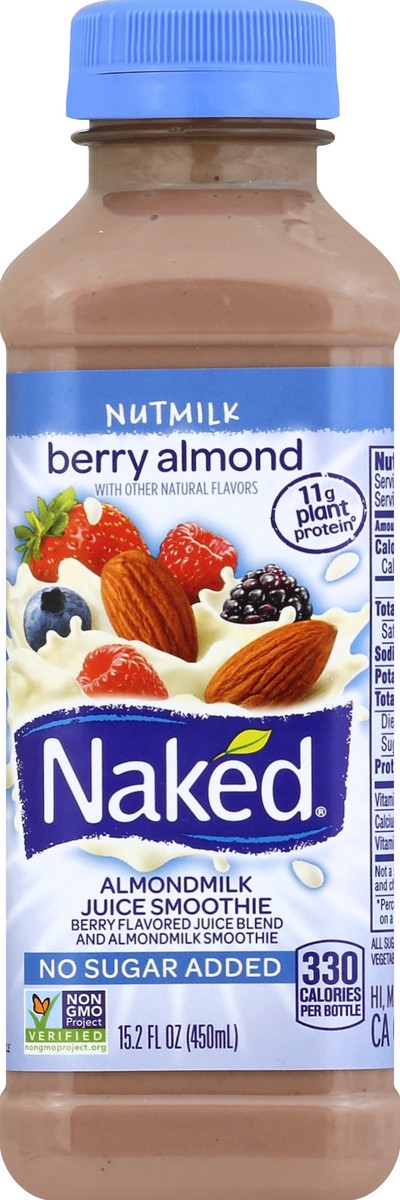 slide 5 of 6, Naked Juice Berry Almond Milk, 15.2 fl oz