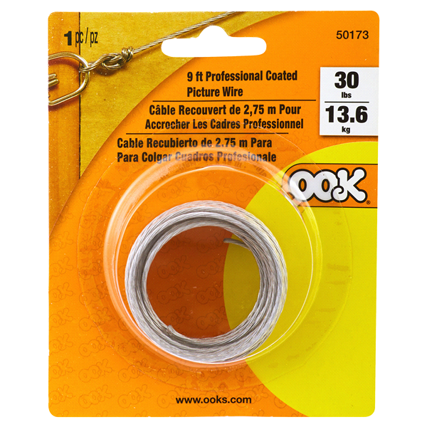 slide 1 of 1, OOK Professional Picture Wire, 9', 30 lb
