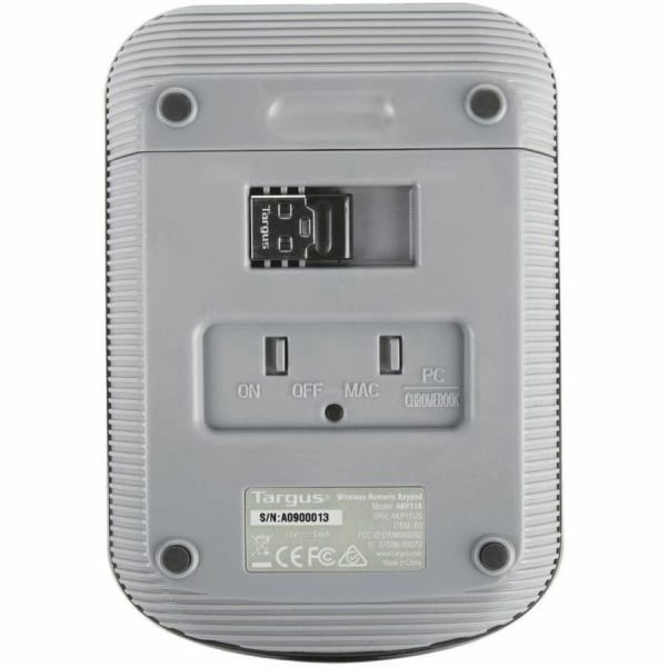 slide 4 of 7, Targus Wireless Numeric Keypad, Black/Gray, 1 ct