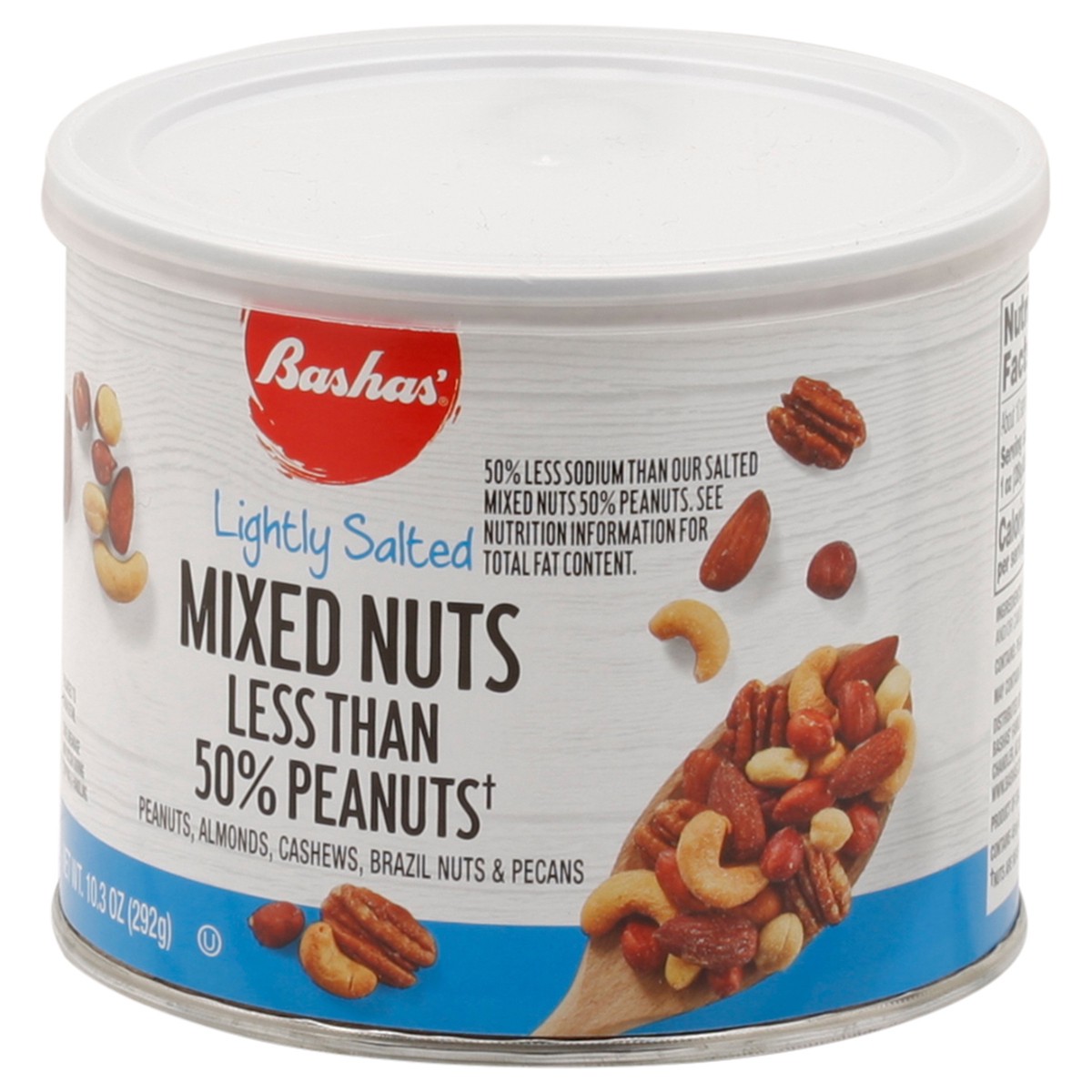 slide 3 of 13, Bashas Mixed Nuts Lt Salt, 16 oz