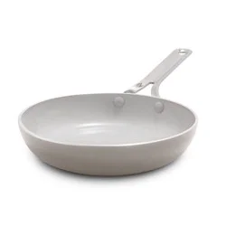 GreenPan Nova 8" Ceramic Nonstick Aluminum Fry Pan with Stainless Steel Handle Clay