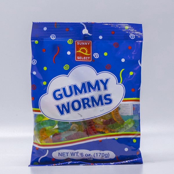 slide 1 of 1, Sunny Select Gummi Worms 6 oz, 6 oz