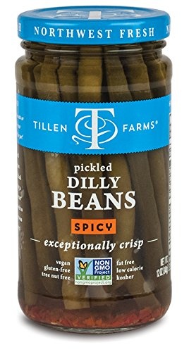 slide 1 of 1, Tillen Farms Spicy Beans, 12 oz