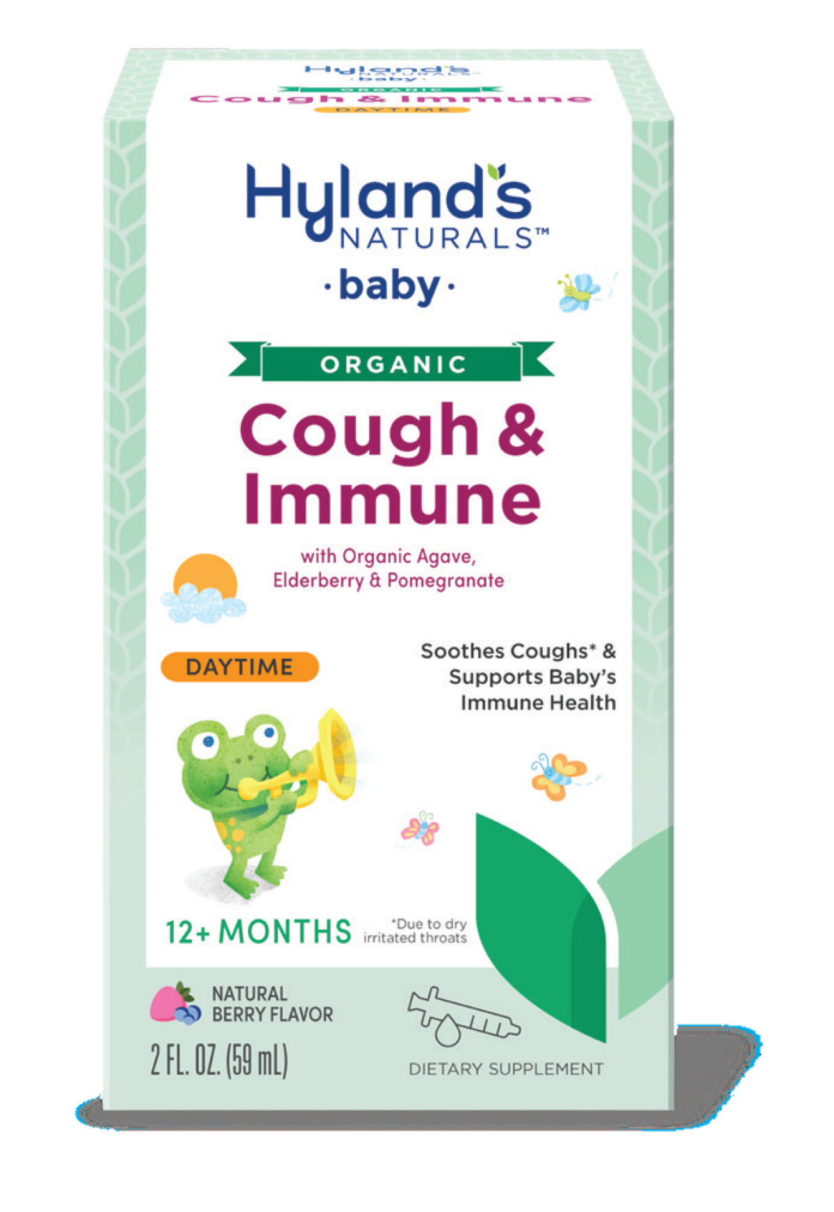 slide 1 of 1, Hyland's Naturals Baby Cough & Immune Daytime, 2 oz