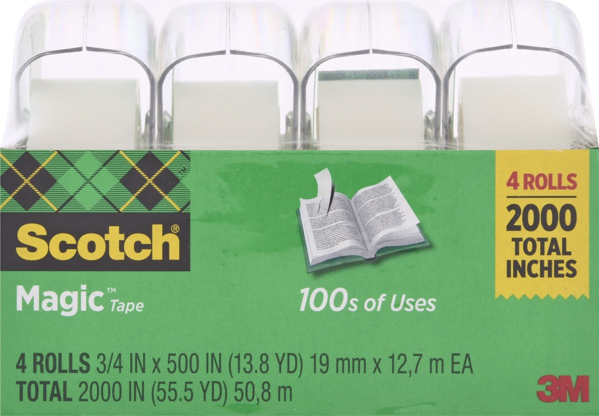 slide 1 of 10, Scotch Magic Tape 4 ea, 4 ct