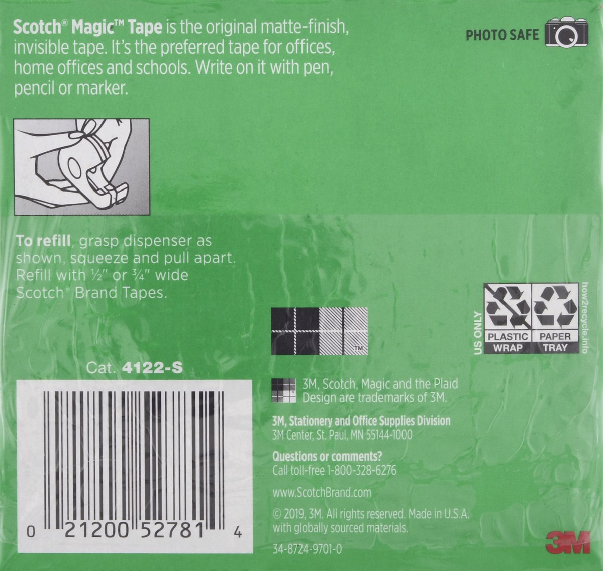 slide 9 of 10, Scotch Magic Tape 4 ea, 4 ct