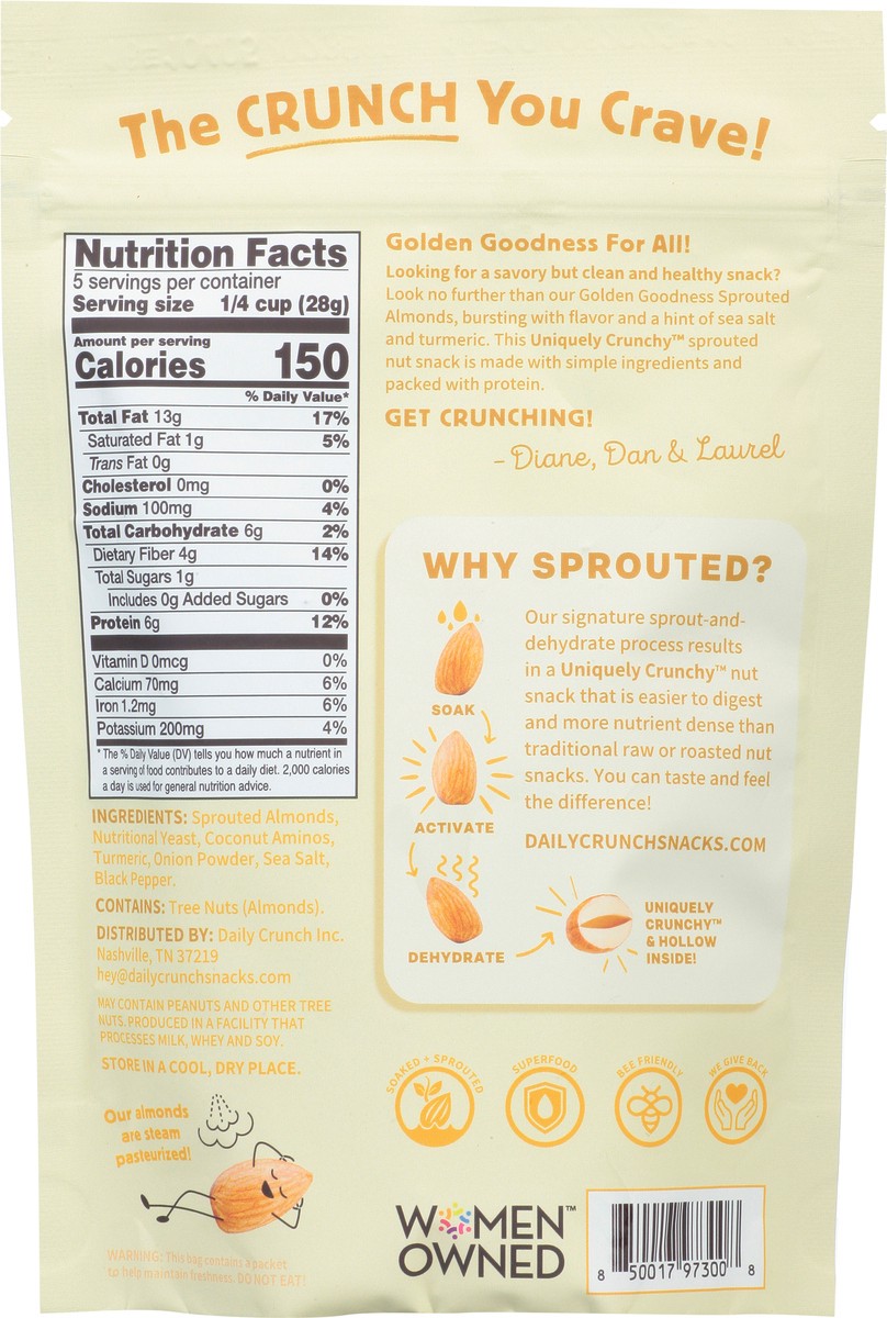 slide 2 of 13, Daily Crunch Golden Goodness Sprouted Almonds 5 oz, 5 oz