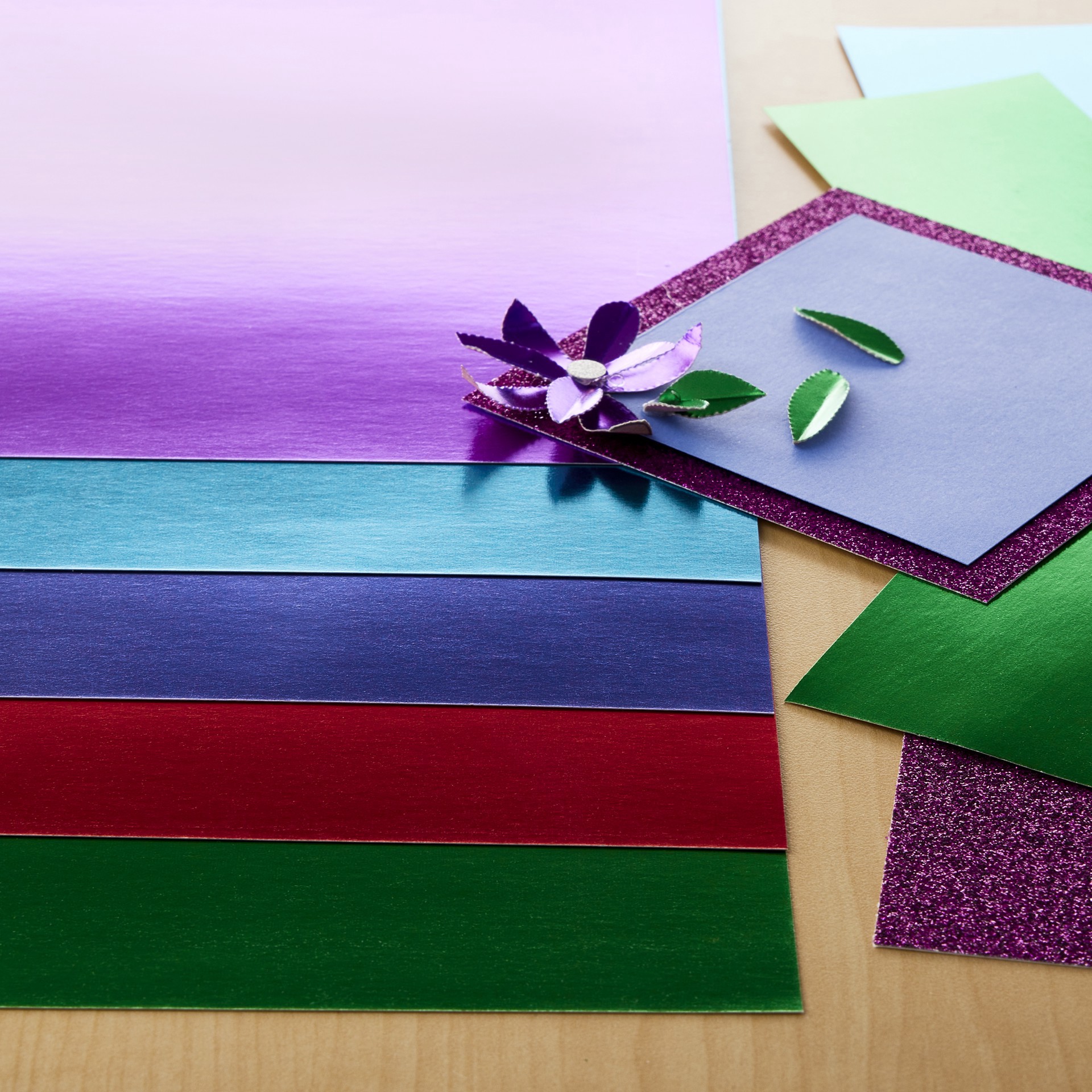 slide 2 of 3, Multicolor 8.5" X 11" Foil Cardstock Paper By Recollections, 25 Sheets, 8.5 in x 11 in