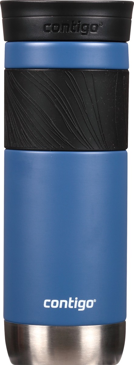 slide 5 of 9, Contigo SnapSeal Insulated Stainless Steel Travel Mug with Grip, Blue Corn, 20 oz