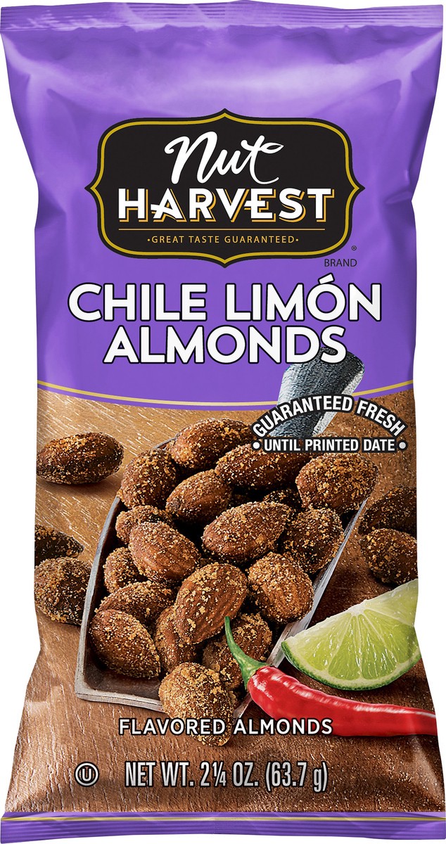 slide 1 of 4, Nut Harvest Chile Limon Flavored Almonds 2.25 oz, 2.25 oz