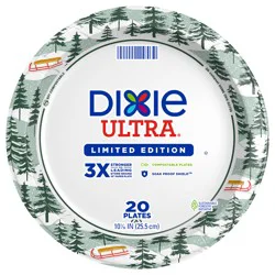 Dixie Ultra Compostable 10 Inch Plates, 20 Count
