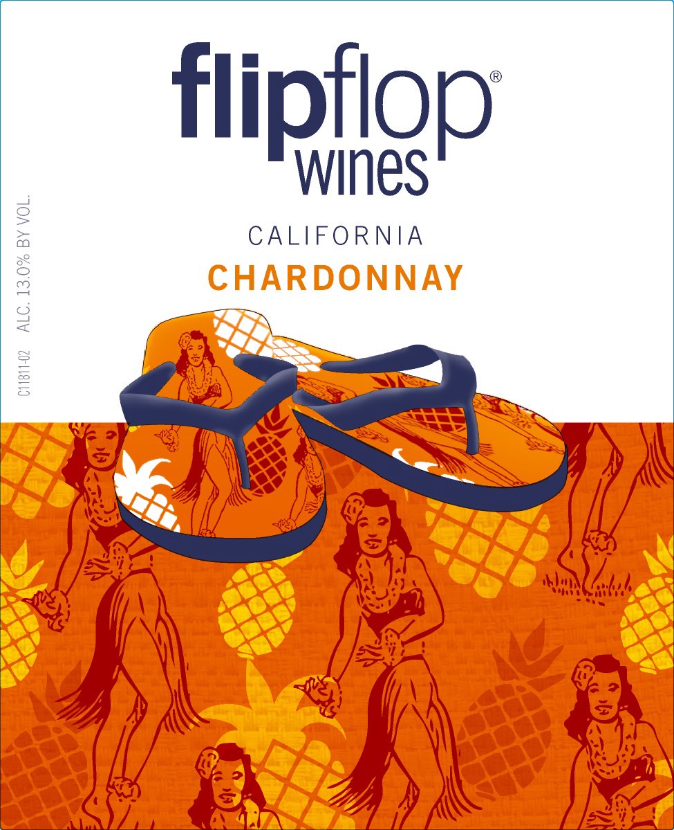 slide 3 of 3, flipflop Chardonnay, White Wine, California, 1 ct, 750ml Bottle, 750 ml