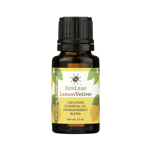 slide 1 of 1, Sunleaf Naturals Lemon Vetiver Essential Oil Aroma Blend, 15 ml