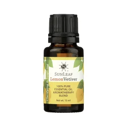 Sunleaf Naturals Lemon Vetiver Essential Oil Aroma Blend