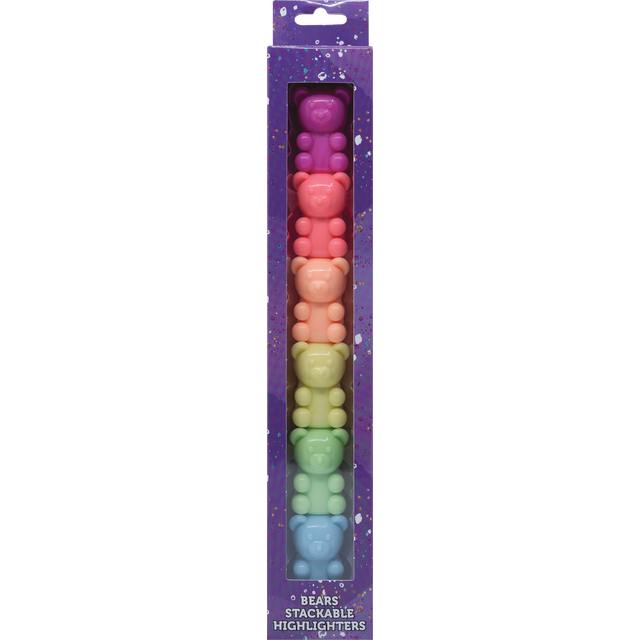 slide 1 of 1, Votum Bear Stackable Highlighters, 6 Ct, 1 ct