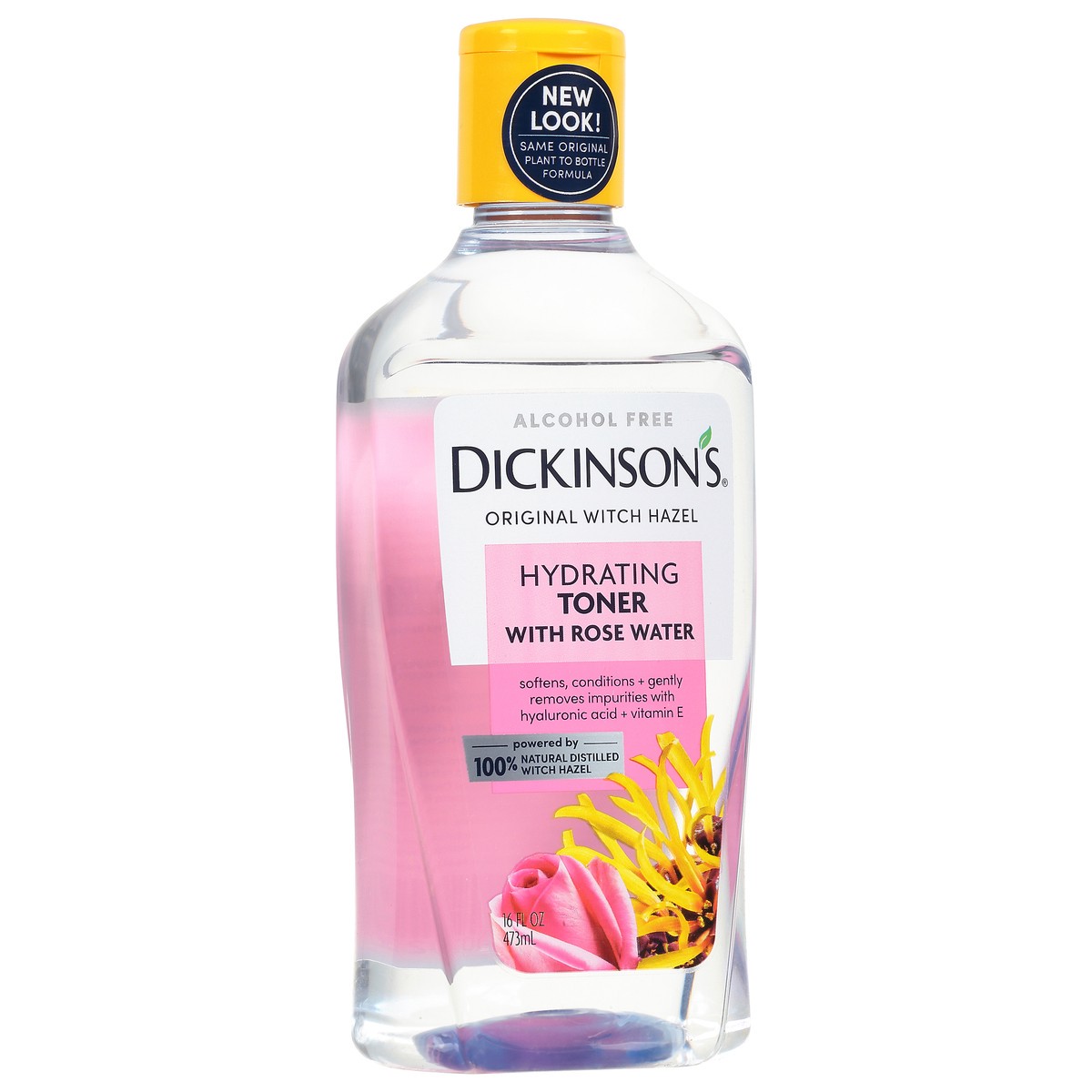 slide 9 of 9, Dickinson's Alcohol Free Hydrating Original Witch Hazel Toner with Rose Water 16 fl oz, 16 oz