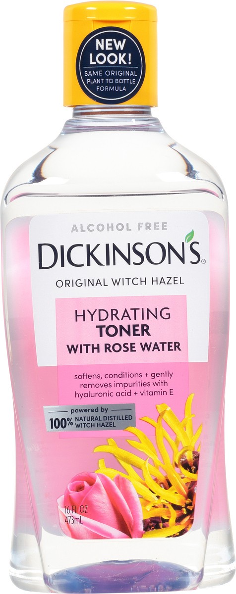 slide 6 of 9, Dickinson's Alcohol Free Hydrating Original Witch Hazel Toner with Rose Water 16 fl oz, 16 oz