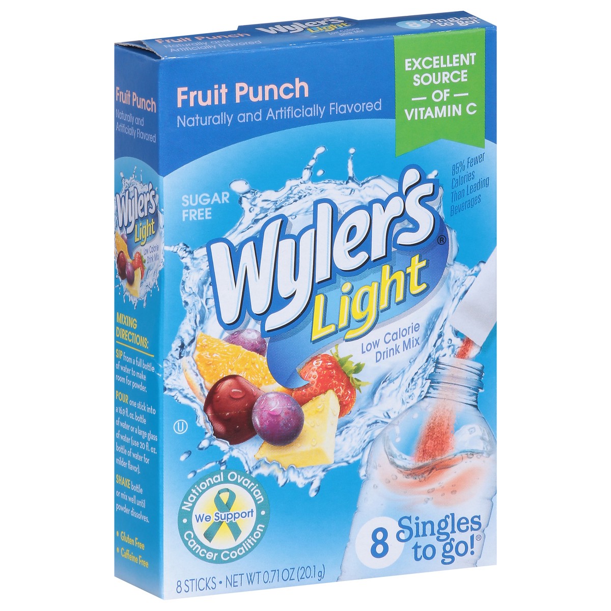 slide 8 of 9, Wyler's Light Low Calorie Fruit Punch Drink Mix - 8 ct, 8 ct