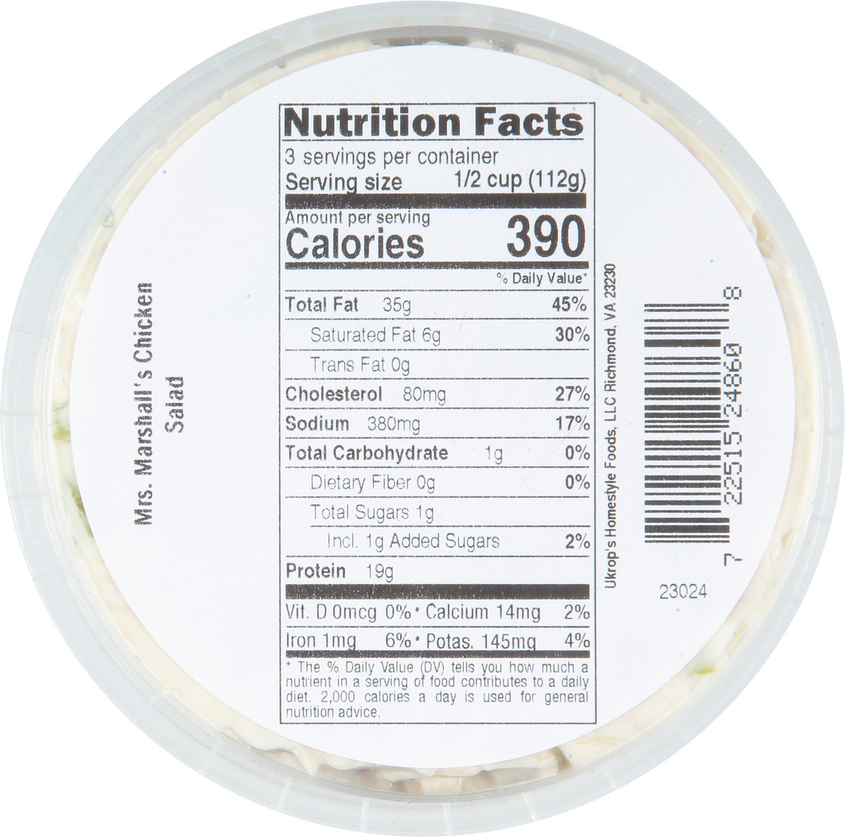 slide 13 of 13, Mrs. Marshall's Chicken Salad 12 oz, 12 oz