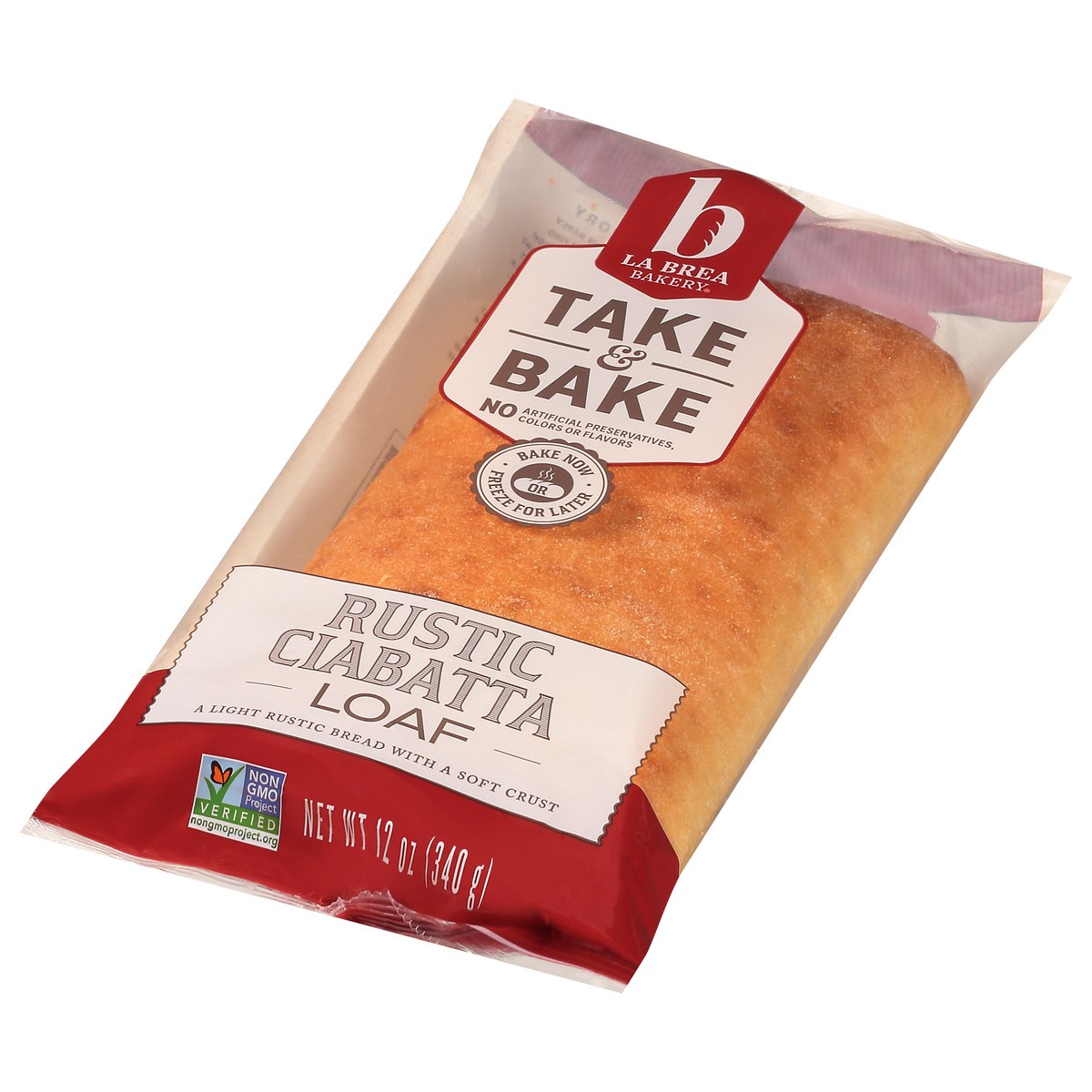 slide 5 of 8, La Brea Bakery Labrea Bread Loaf Ciabatta Take & Bake, 12 oz
