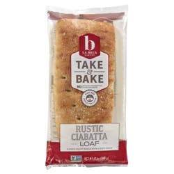 La Brea Bakery Take & Bake Rustic Ciabatta Loaf 12 oz